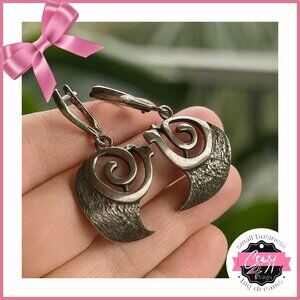 Sterling Silver Swirl Earrings